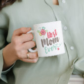 Best mam ooit script kleurrijke Moederdag Koffiemok