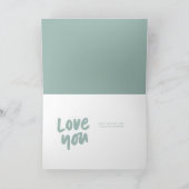 Best mam ooit trendy photosage green Moederdag Kaart (Binnen)