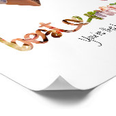 Best mam ooit Typografie Art 4 Heart Shaped Photo Poster (Hoek)