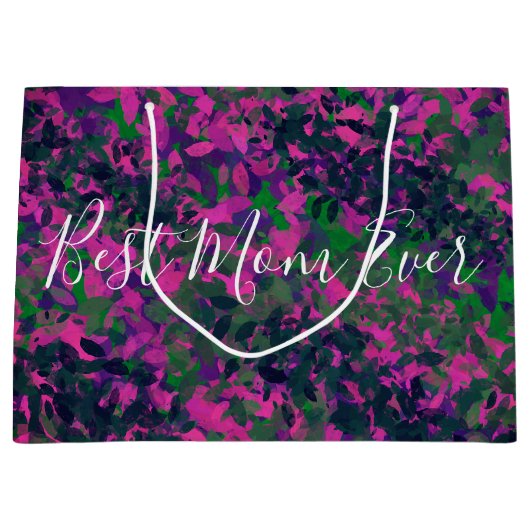 Best mam ooit Unieke tuinbouillon gekleurd Groot Cadeauzakje (Voorkant)