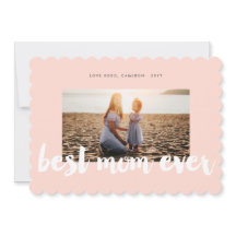 Best mam ooit White Bold Brush Script Moderne foto