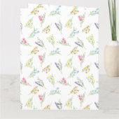 Best mam ooit Wildflower Heart Shaped Foto Kaart (Achterkant)