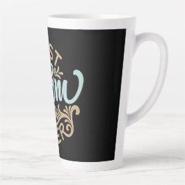 Best mam ooit Word Art Latte Mok