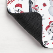 Best mam Penguin kerstpatroon Muismat (Hoek)