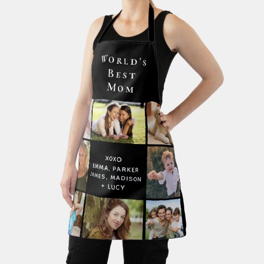 Best Mam Photo Collage Black Schort (Insitu)