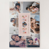 Best Mam Photo Collage & Floral Pattern Legpuzzel (Verticaal)
