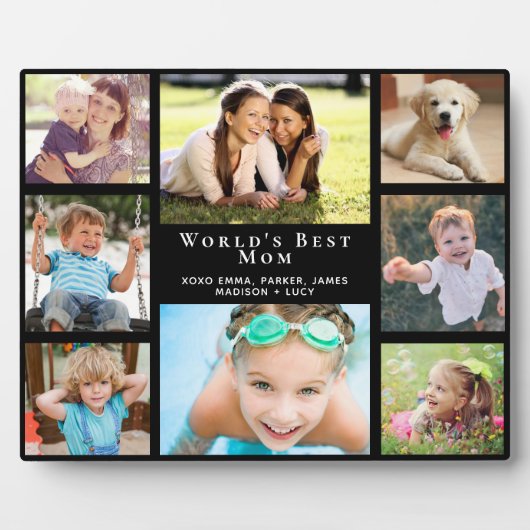Best mam Photo Collage Fotoplaat (Voorkant)