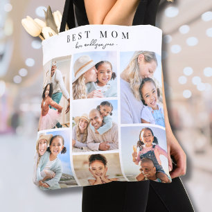 Best mam Photo Collage Tote Bag