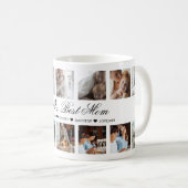 Best Mam Photo Collage van Elegant Script World Koffiemok (Voorkant rechts)