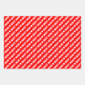 Best mam Red and White Wrapping Paper Sheets (Voorkant 3)