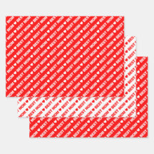 Best mam Red and White Wrapping Paper Sheets