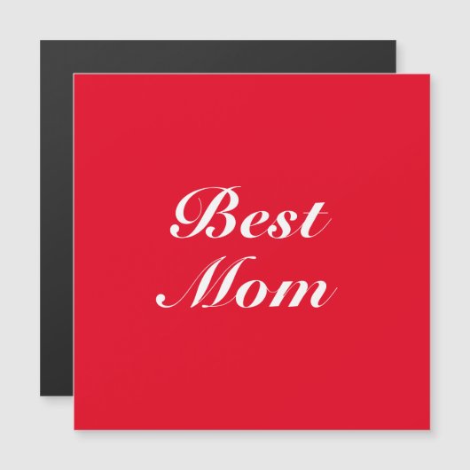 Best mam red klassiek script elegant stijlvol magn (Voorkant / Achterkant)