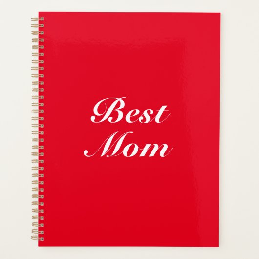 Best mam red klassiek script elegant stijlvol scha planner (Voorkant)