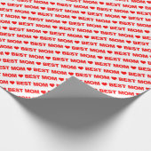 Best mam Red op witboek Cadeaupapier (Hoek)