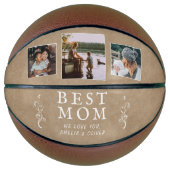 Best mam Rustic Foliage 3 Aangepaste foto's Moeder Basketbal (Voorkant)