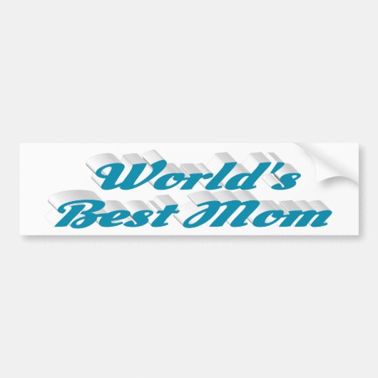 Best mam sky blue text bumpersticker (Voorkant)