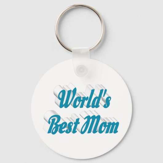 Best mam sky blue text sleutelhanger (Achterkant)