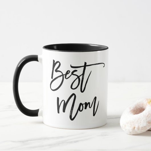Best mam Trendy Lettering Mok (Met donut)