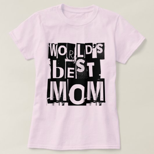 Best Mam Typografie van de wereld T-shirt (Design voorkant)