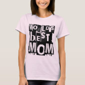 Best Mam Typografie van de wereld T-shirt (Voorkant)