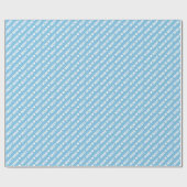 Best mam White op Light Blue Wrapping Paper Cadeaupapier (Vlak)