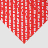 Best mam White op papier met rood weefsel (Detail)