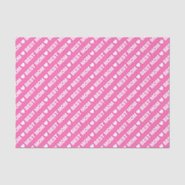 Best mam White op roze weefselpapier Tissuepapier