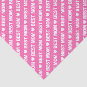 Best mam White op roze weefselpapier Tissuepapier (Detail)