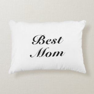 Best mam zwart wit klassiek script elegant schatti accent kussen