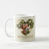 Best Mama Ever Custom Photo Heart Elegant mug  Koffiemok (Links)