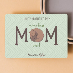 Best mama Ever Happy Moederdag Kaarten