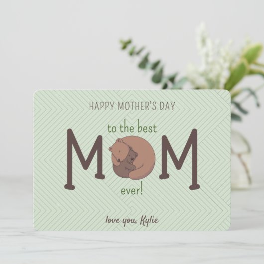 Best mama Ever Happy Moederdag Kaarten (Staand voorkant)