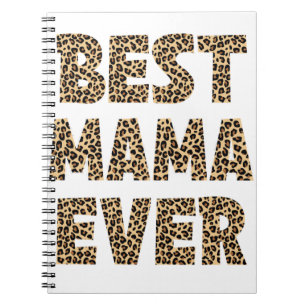 Best Mama Ever Leopard Pset Moederdag Mama Bir Notitieboek