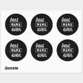 Best Mama Ever Moederdag Gift Ronde Sticker (Vel)