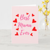 Best Mama Ever - Moederdag Kaart (Gele Bloem)