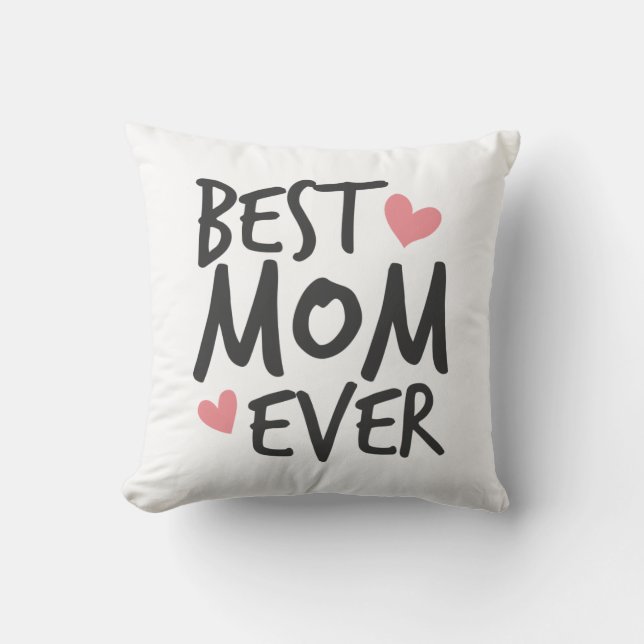Best mama Ever Moederdag Typography Sierkussen (Voorkant)