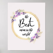 Best mama Happy Moederdag Poster (Voorkant)