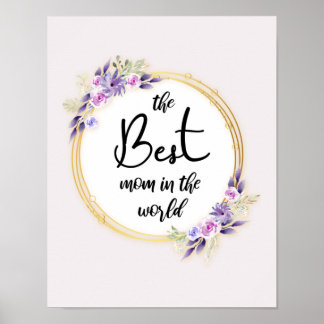 Best mama Happy Moederdag Poster