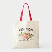 Best mama Moederdag Gift Moeder Love Floral Boho Tote Bag (Voorkant)