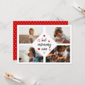 Best mammie Ever Typografie 4 Foto's Moederdag Kaart (Voorkant / Achterkant in situ)