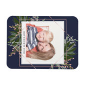 Best mammie Moederdag Floral - Aangepaste foto Magneet (Horizontaal)