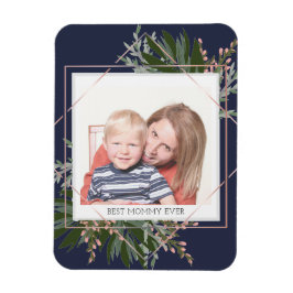 Best mammie Moederdag Floral - Aangepaste foto Magneet