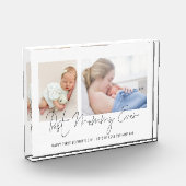 Best mammie ooit 2 Foto's Script 1st Moederdag (Links)