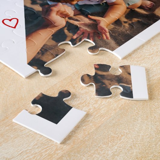 Best mammie ooit 4 Foto Collage Moederdag Gift Legpuzzel (Zijkant)