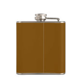 Best Man Appreciation Gift Brown Heupfles (Achterkant)