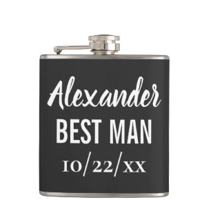 Best Man Bachelor Party Wedding Favor Heupfles