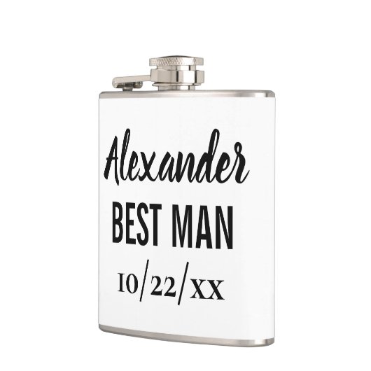 Best Man Bachelor Party Wedding Favor Heupfles (Links)