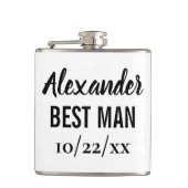 Best Man Bachelor Party Wedding Favor Heupfles (Voorkant)