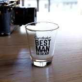 Best Man Bachelor Party Wedding Favor Shot Glass Glas
