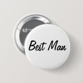 Best Man Badge Ronde Button 5,7 Cm (Voorkant /achterkant)